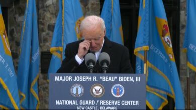 Biden says late son beau lost his life in iraq during monument ceremony in colorado