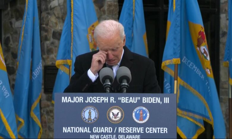 Biden says late son beau lost his life in iraq during monument ceremony in colorado