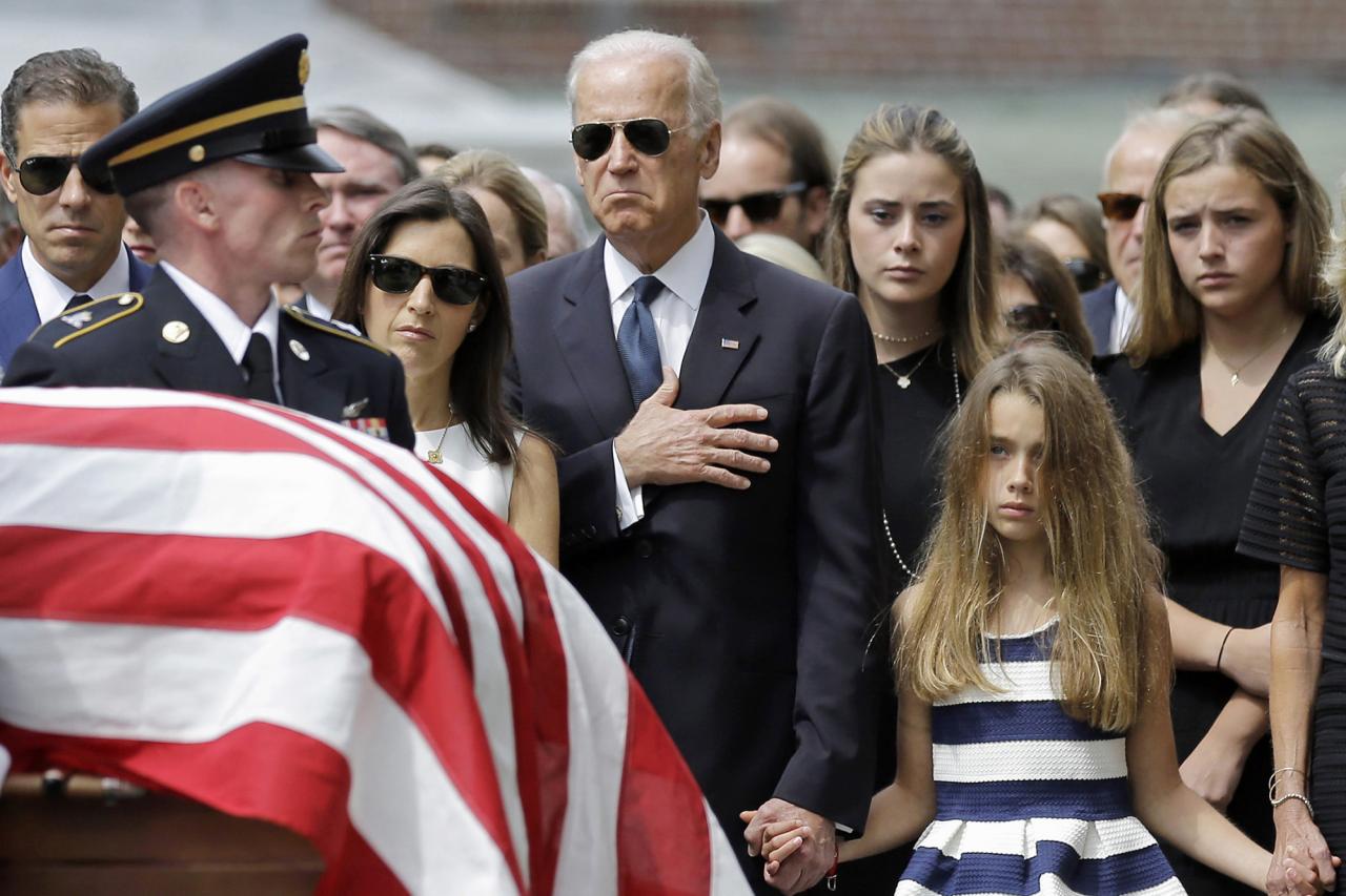 Biden says late son beau lost his life in iraq during monument ceremony in colorado