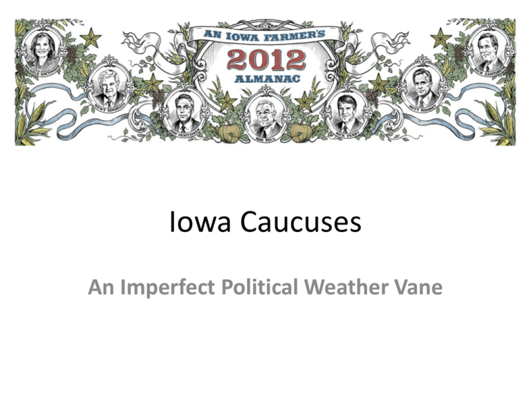 History of the iowa caucuses americas kickoff presidential contest