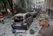 Missiles hit lviv in major air attack injuring 5 people ukrainian officials