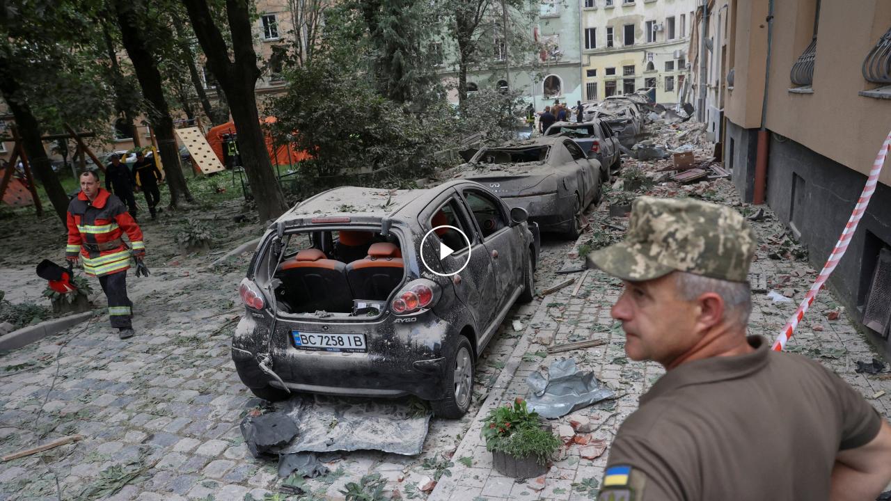 Russia confirms missile strikes on lviv in western ukraine as biden visits poland