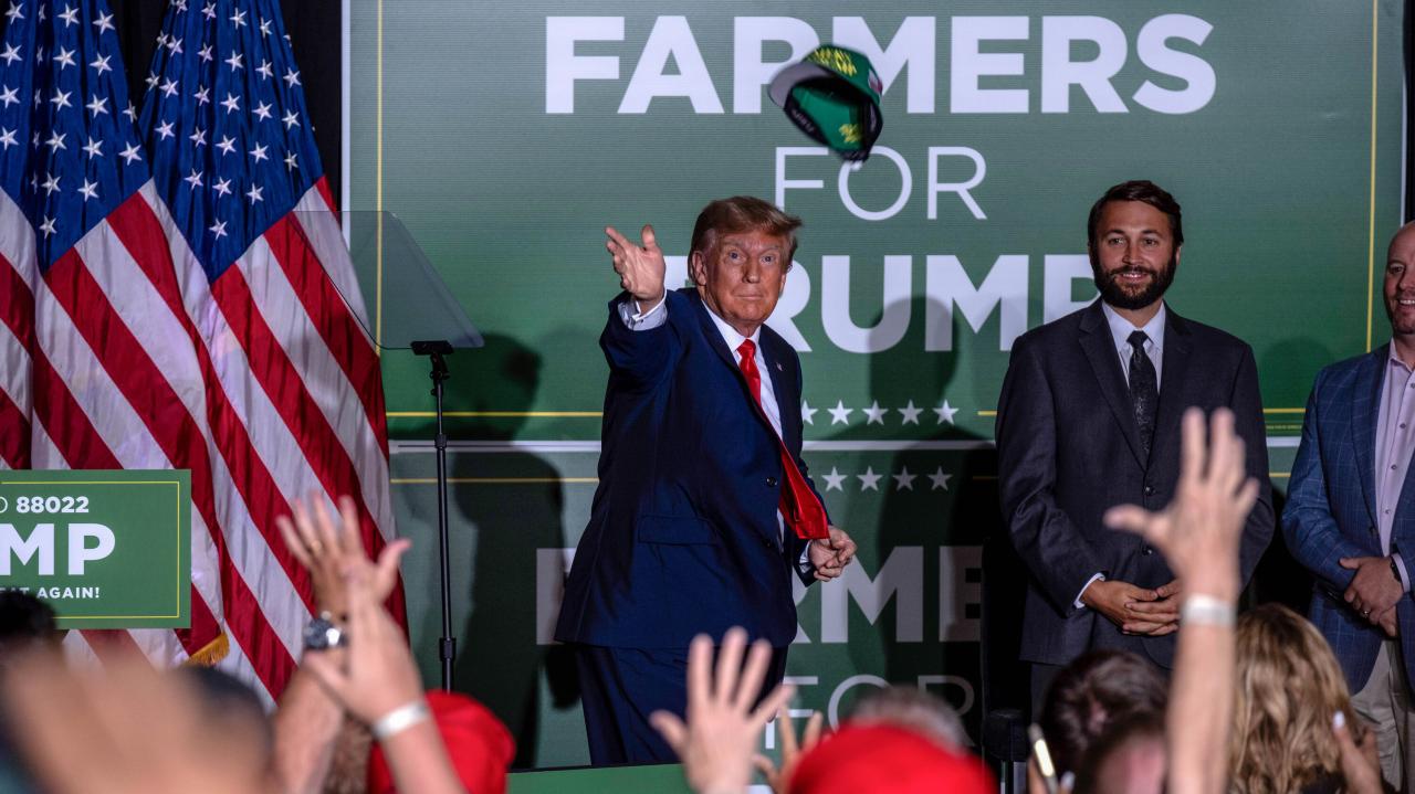 Trump at iowa rally taunts dems before caucuses were beating them all