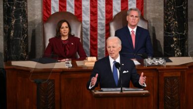 Biden chastises republicans in state of the union prompting boos heckling