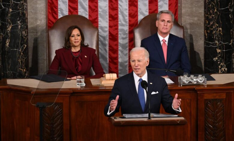 Biden chastises republicans in state of the union prompting boos heckling