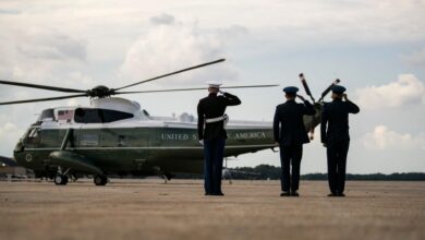 Marine veteran shot at trump rally released from hospital