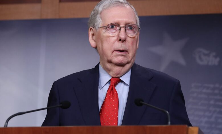 Mcconnell calls on doj to treat trump and biden documents exactly the same way