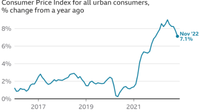 Us annual inflation rate slows to 6 5 percent food and shelter costs add to price pressures