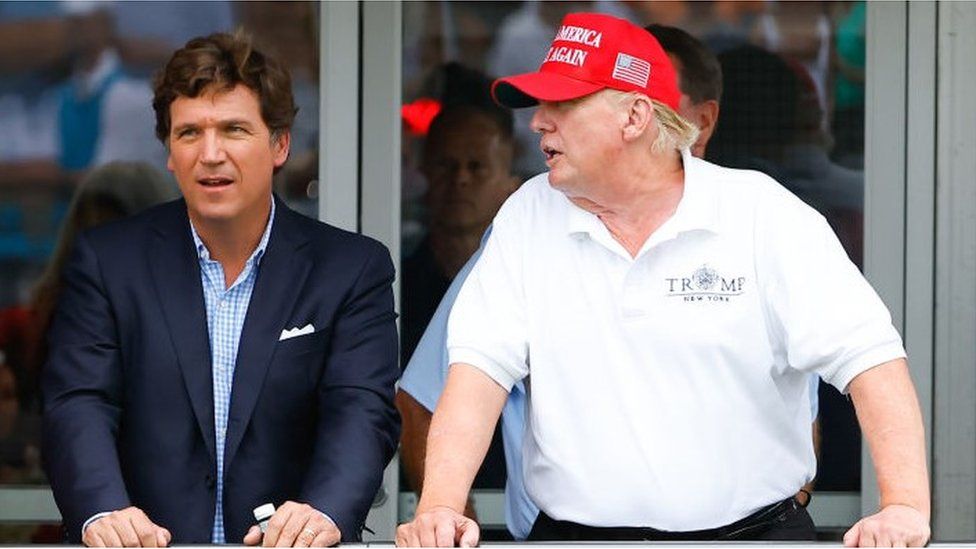 Trump and tucker gang up on fox news