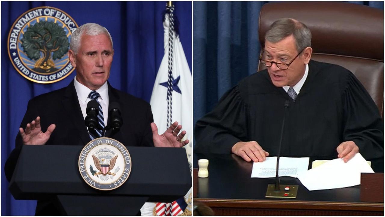 Pence rips chief justice roberts in interview calls him disappointment to conservatives