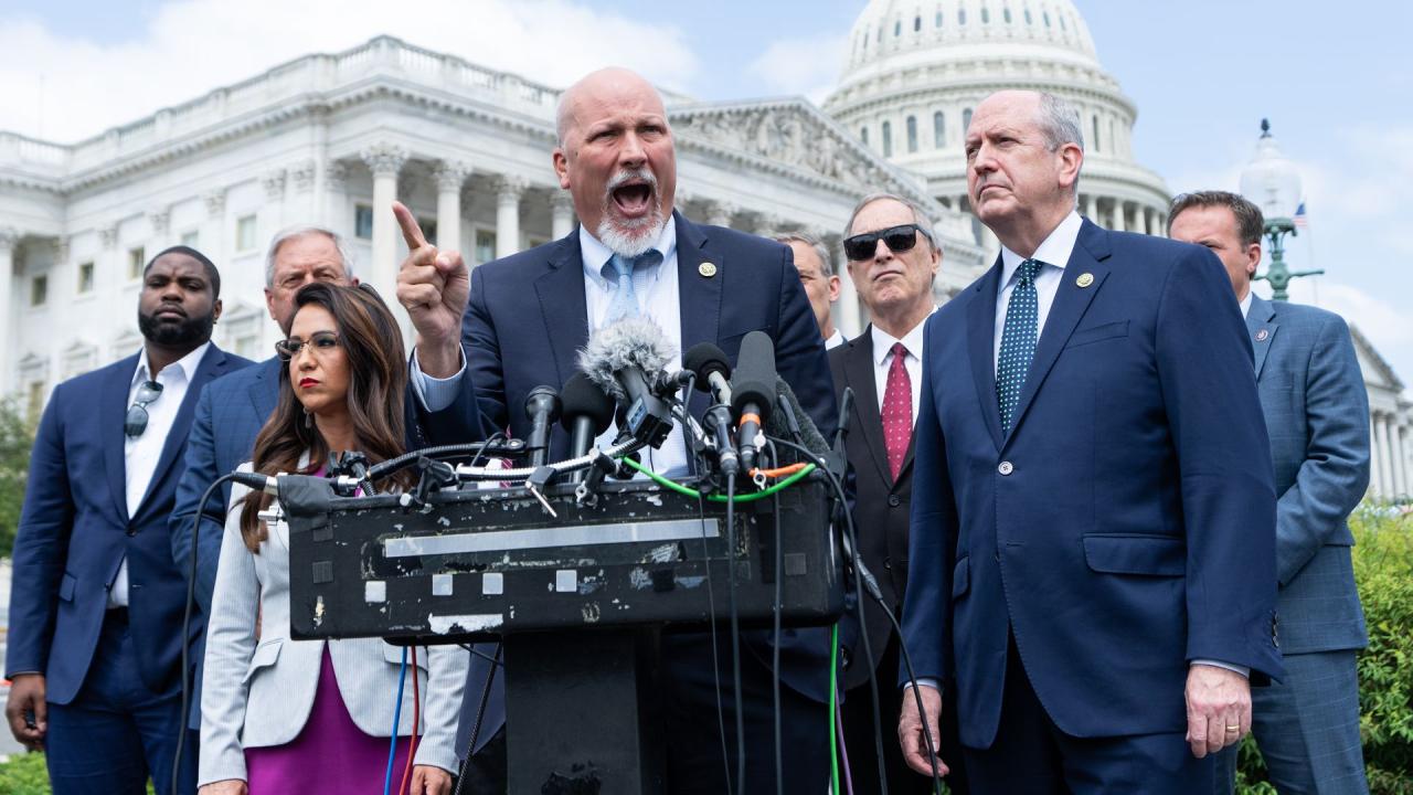 House freedom caucus demands spending cuts as condition for raising debt ceiling