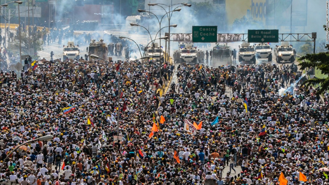 Venezuela protesters protest protests venezuelan crisis caracas cnn unrest march need know thousands