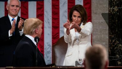 Protesters gather at sf home of nancy pelosi hang up hair curlers after salon visit