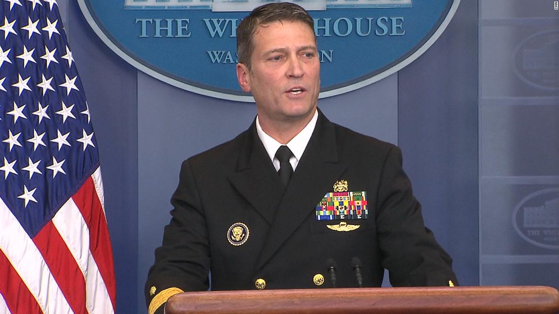 Dr ronny jackson says trump prevented american coronavirus pandemic on level of italy iran