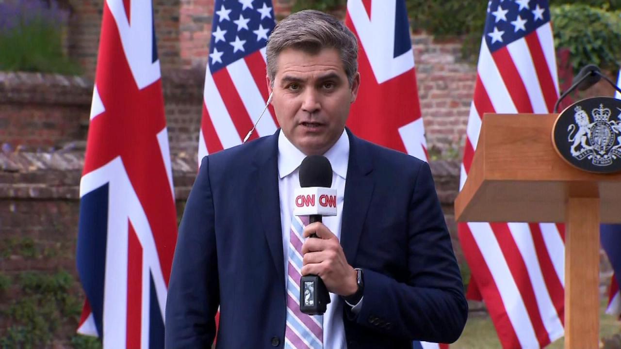 Trump scolds cnns jim acosta in india you ought to be ashamed of yourself