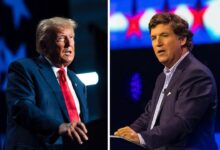 Trump challenges political orthodoxies in tucker carlson interview