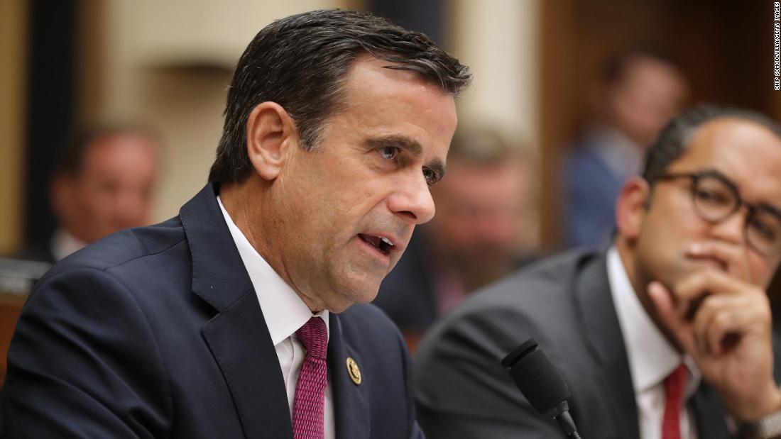 Trump nominates john ratcliffe for top intelligence post