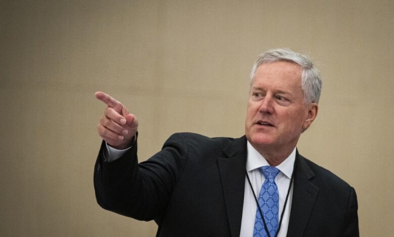 Mark meadows trumps incoming chief of staff to self quarantine over coronavirus fears