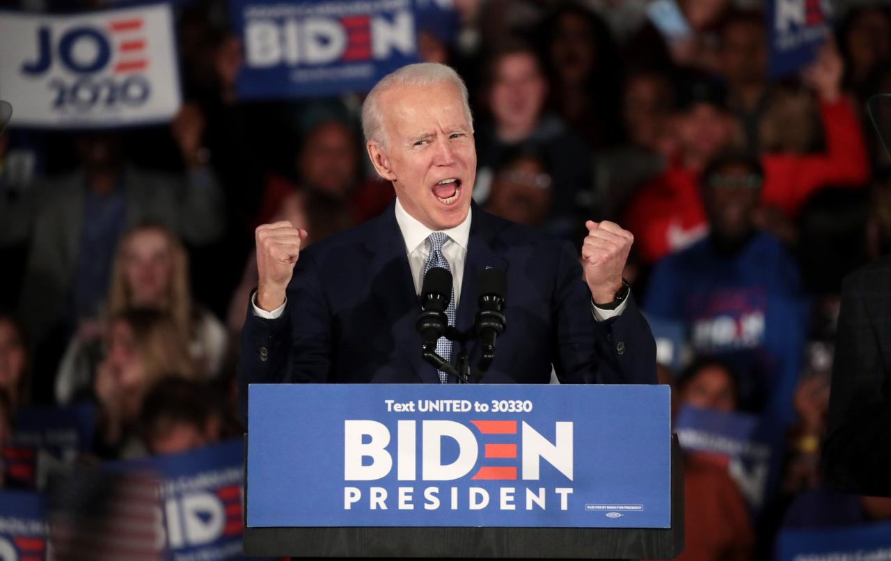 Biden calls sc primary real comeback as he sets sights on super tuesday