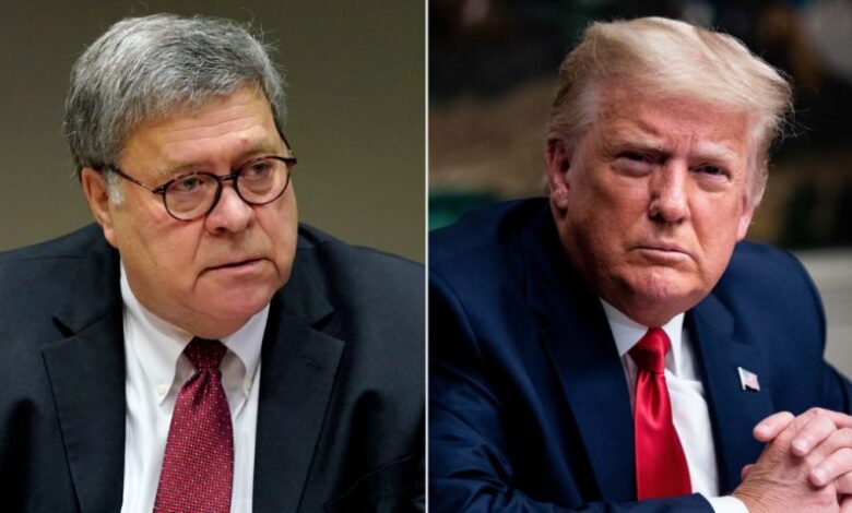 Bill barr responds to trump hush money trial abomination