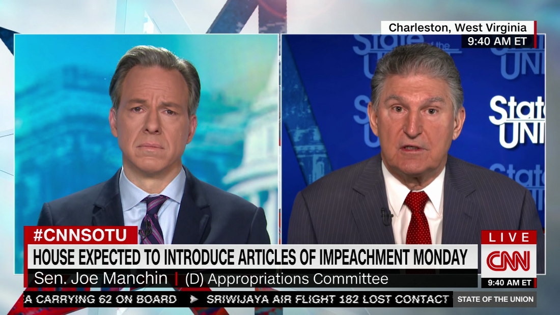 Manchin announces he wont support bidens build back better bill