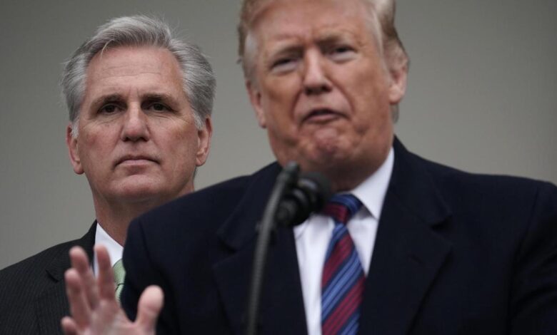 Kevin mccarthy credits trump for his house speaker win