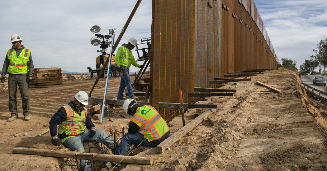 Trump responds to biden administrations move to build border wall