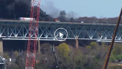 Fatal crash sparks fire on major connecticut highway bridge