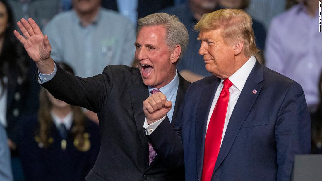 Kevin mccarthy credits trump for his house speaker win