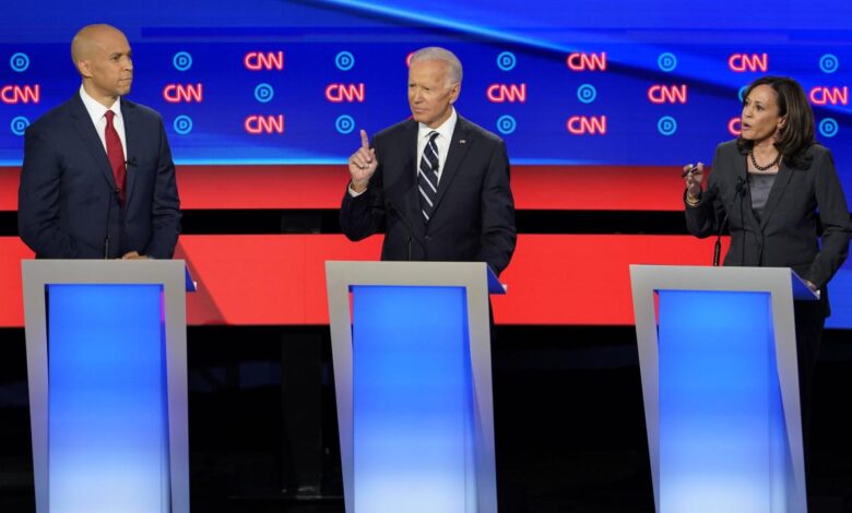 All the times kamala harris criticized joe biden during the democratic primary