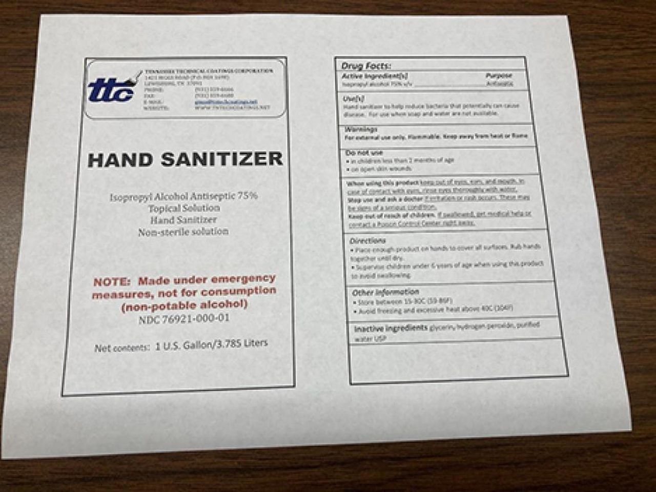 Fda notice hand sanitizer recalled amid warnings it could cause comas or blindness