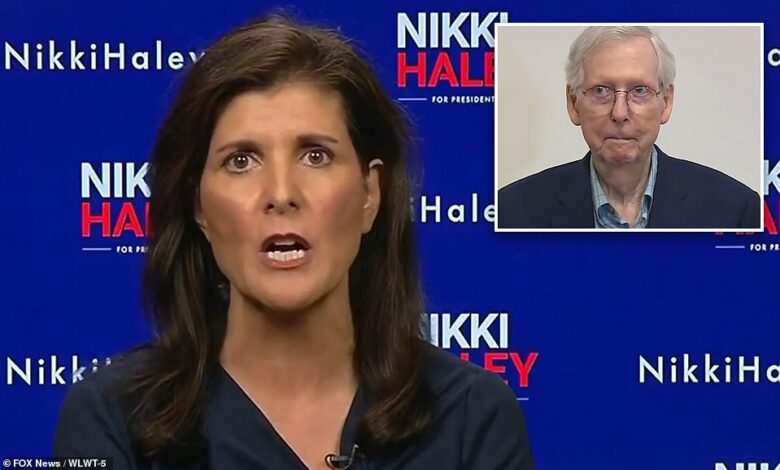 Nikki haley says mcconnell should resign after freeze up calls senate most privileged nursing home in the country