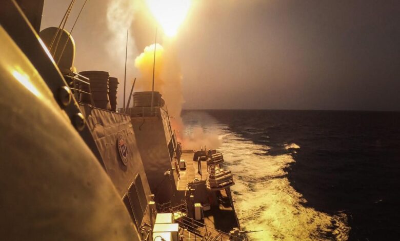 Us forces shoot down houthi missile drones targeting warship in red sea