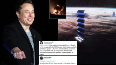 Elon musk says starlink activated in ukraine after internet cut during russian invasion