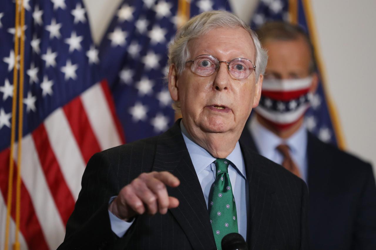 Mcconnell blasts democrats over coronavirus aid package