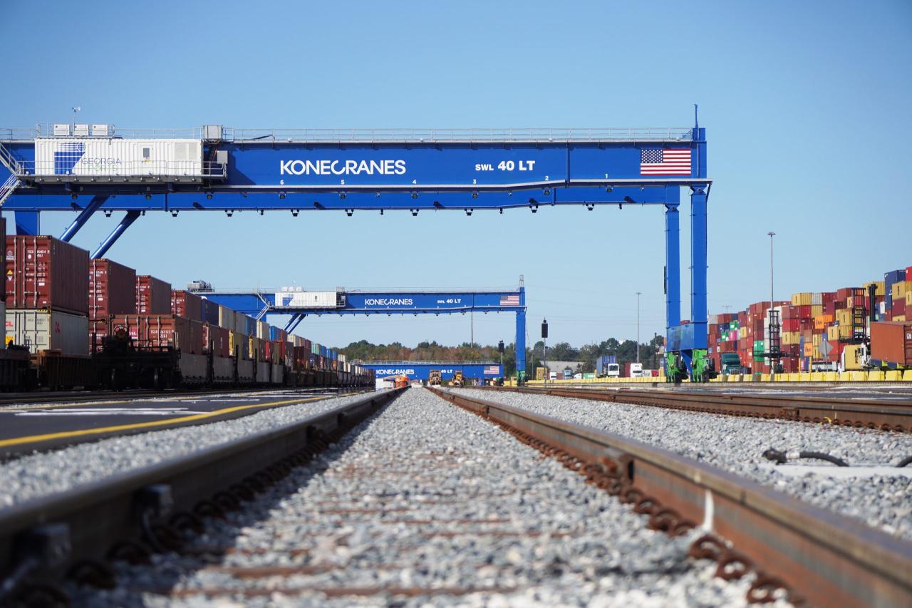 New rail terminal makes savannahs port 3rd largest in country