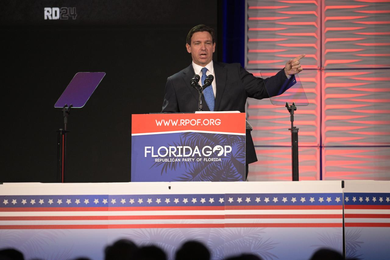 Republican presidential candidates appeal for support at florida summit