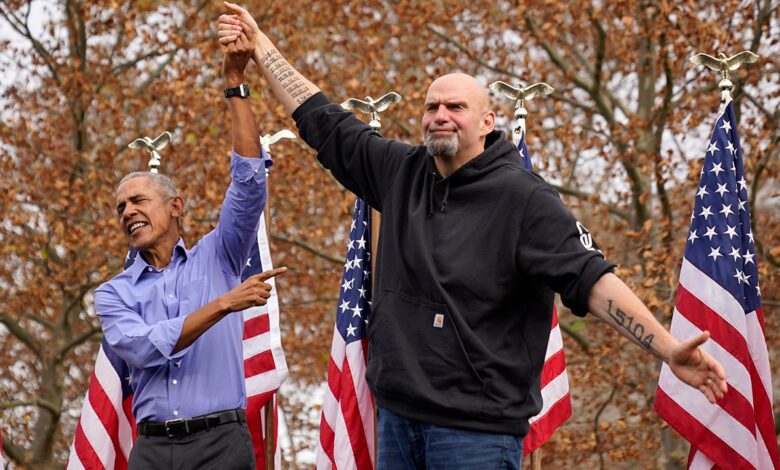 Fetterman reveals trump still strong in pennsylvania trump signs everywhere