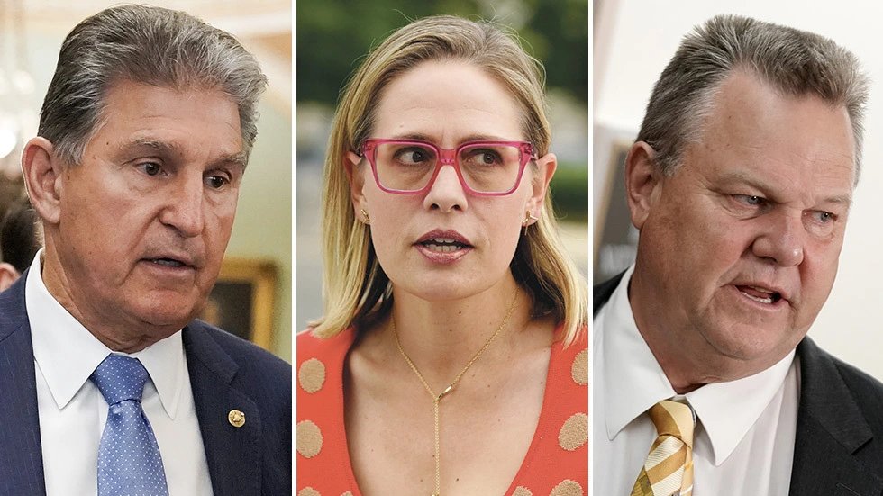 Manchin and sinema vote with republicans against changing senate rules for elections overhaul