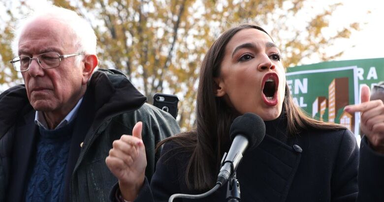 Ocasio cortez nominates sanders doesnt mention biden in dnc speech