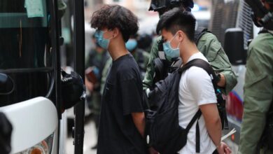 Hong kong police arrest dozens of protesters as government delays elections report