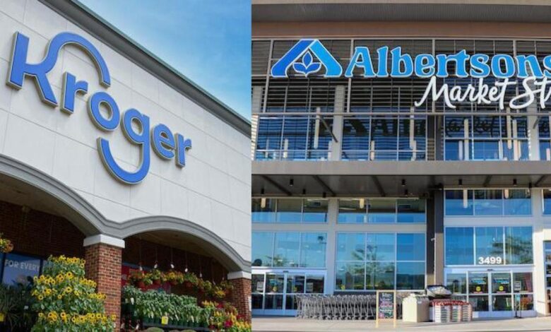 Judge temporarily halts merger of kroger and albertsons grocery stores