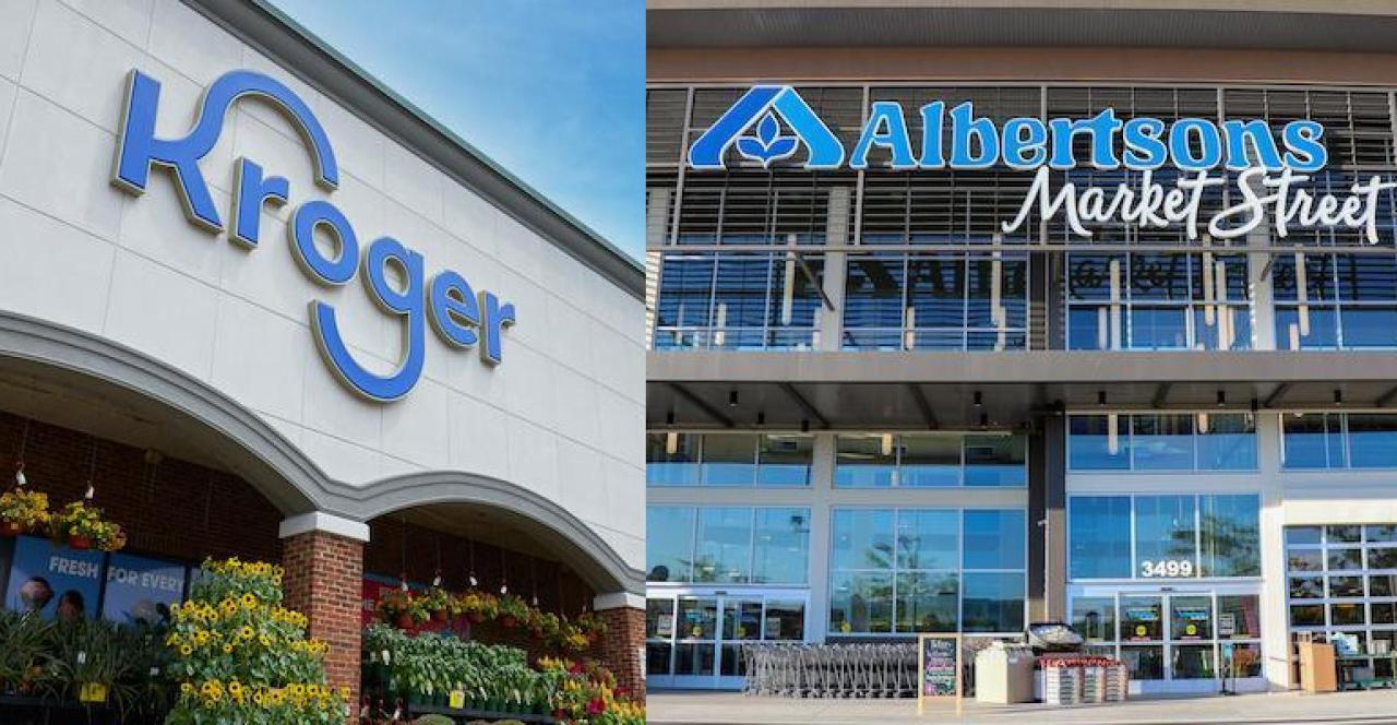 Judge temporarily halts merger of kroger and albertsons grocery stores