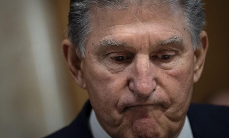 Manchin asks biden to restart keystone xl pipeline