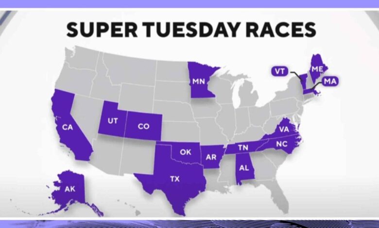 Super tuesday guide the states the stakes whos in contention and more