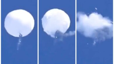 Pentagon releases u 2 pilots photo of chinese spy balloon before it was shot down