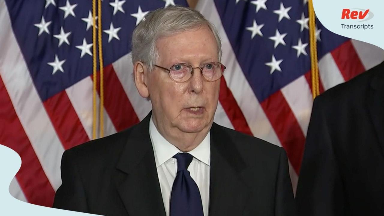 Senate gop unveils slimmed down coronavirus bill with mcconnell pushing for vote this week