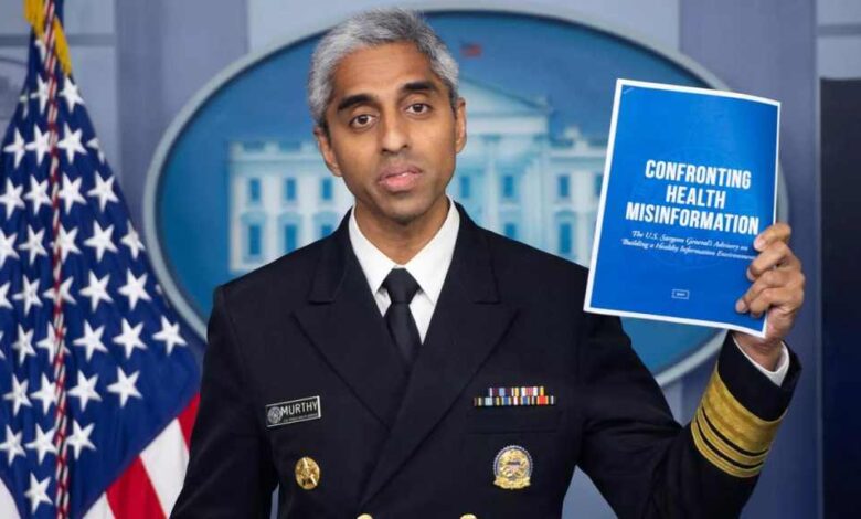 Us surgeon general requests covid 19 misinformation data from big tech companies