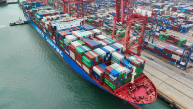 Empty shipping containers pile up in chinese ports as chinas exports continue to decline