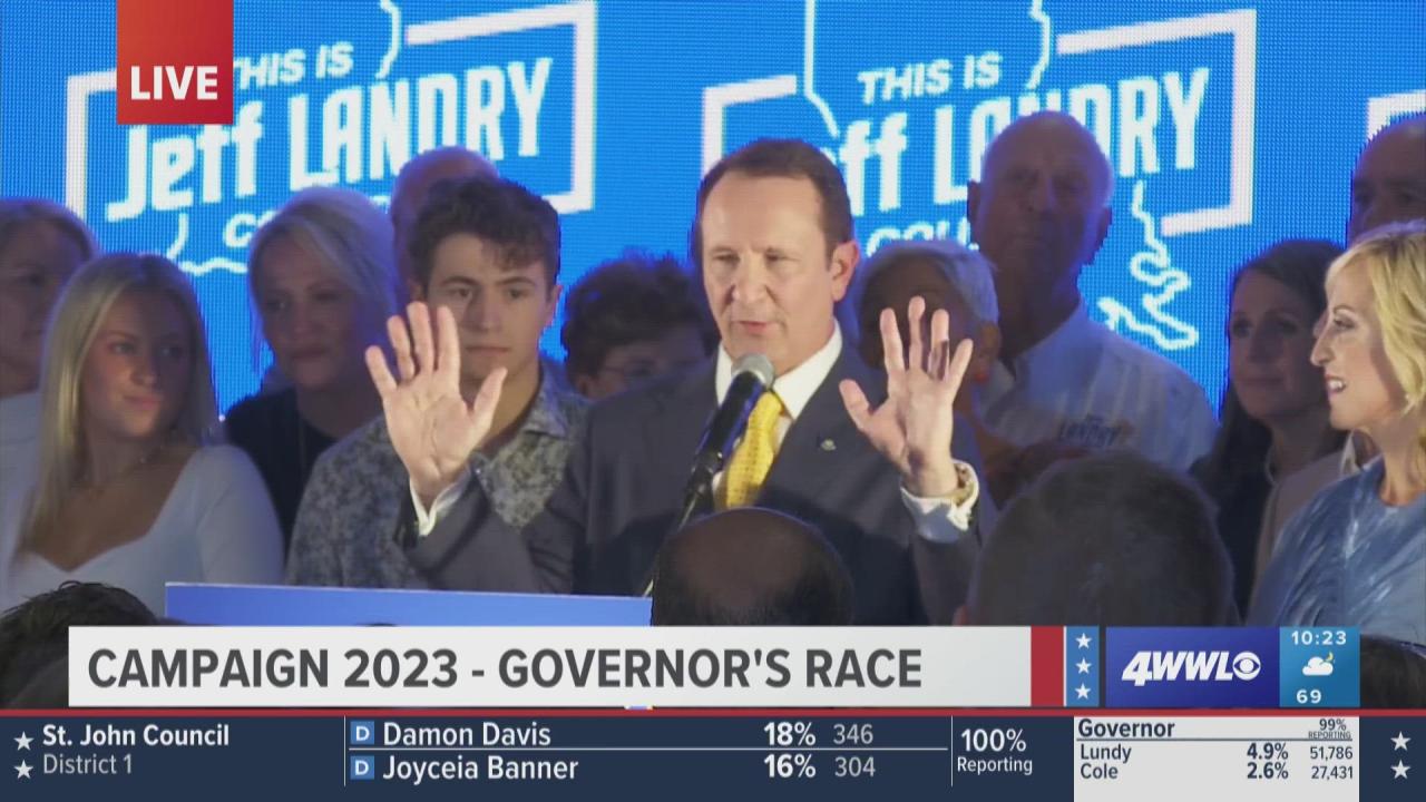 Landry wins louisiana governors race flipping state red